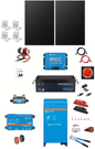 Premium Off Grid Power Kit, 7.16 KWh, 1600w inverter, 1000w Solar Generation.