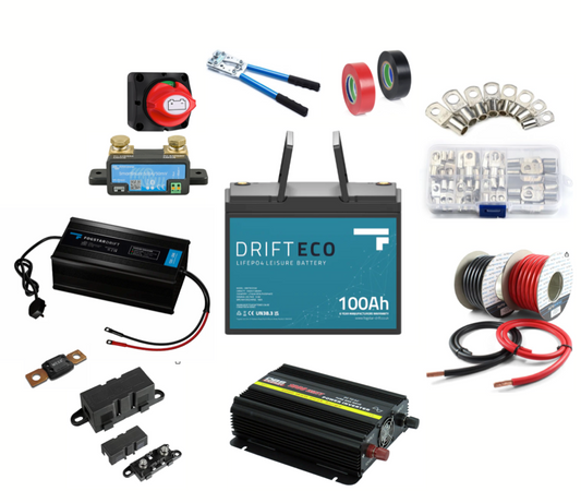 Emergency Power Cut & Camping Kit, 1000w PSI Inverter.